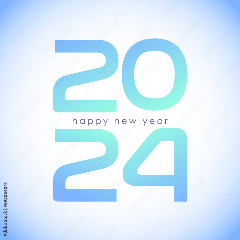 the tender gradient effect of Year 2024 New Years Greeting Symbol Logo for digital illustrations the tender gradient effect of Year 2024 New Years Greeting Symbol Logo for digital illustrations