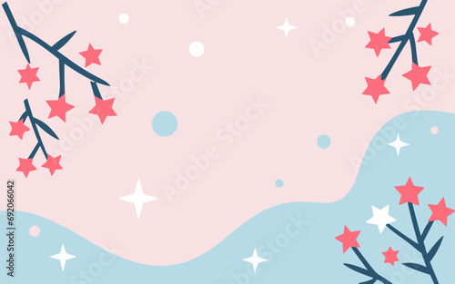 Abstract background poster floral. Good for fashion fabrics, postcards, email header, wallpaper, banner, events, covers, advertising, and more. Valentine's day, women's day, mother's day background.