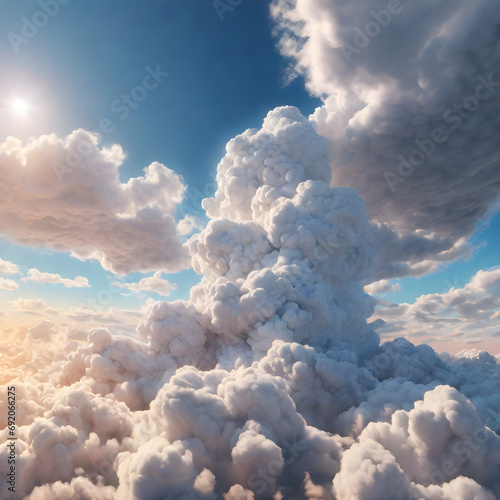 clouds in the sky, landscape