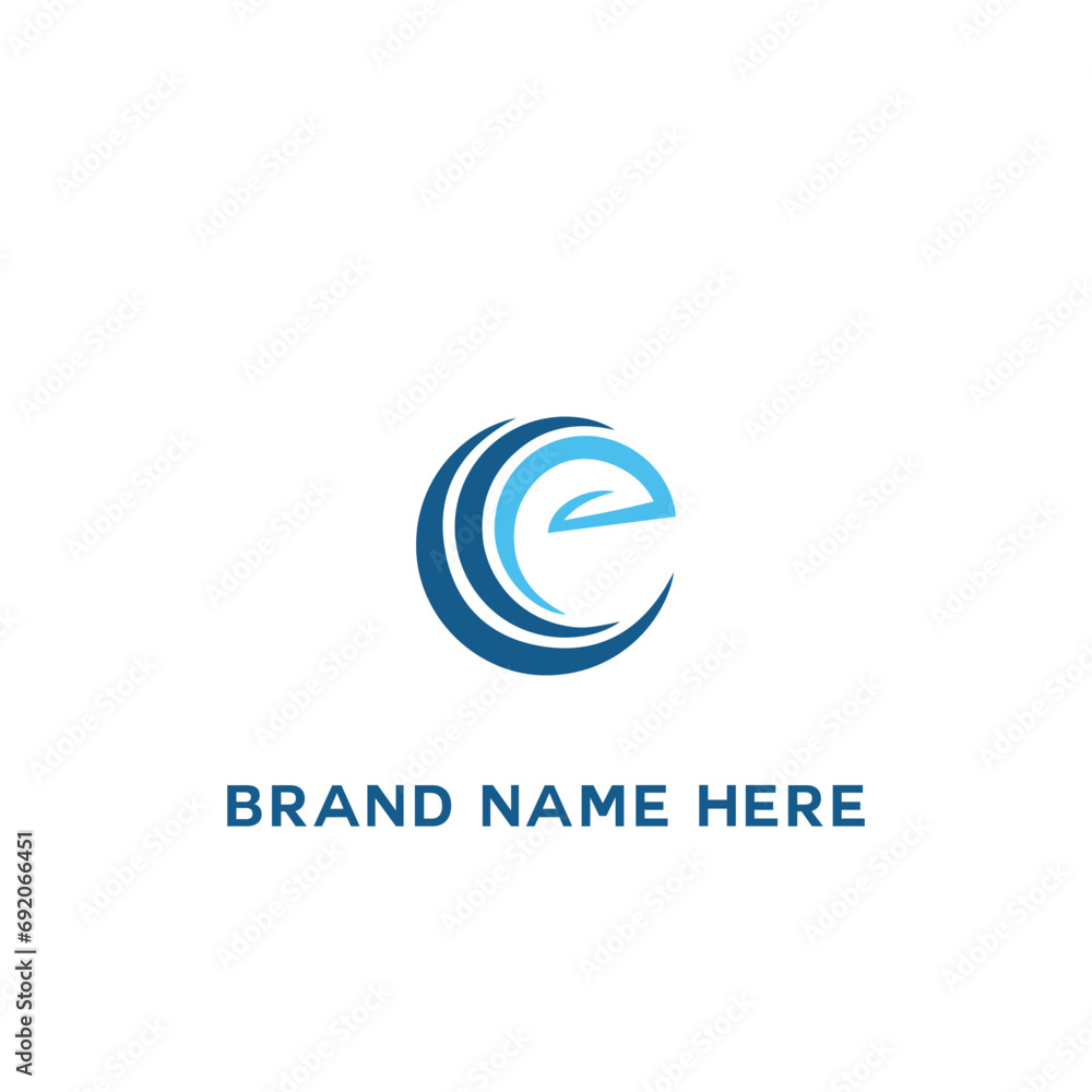 E letter logo, Letter E logo, B letter icon Design with black background. Luxury E letter 