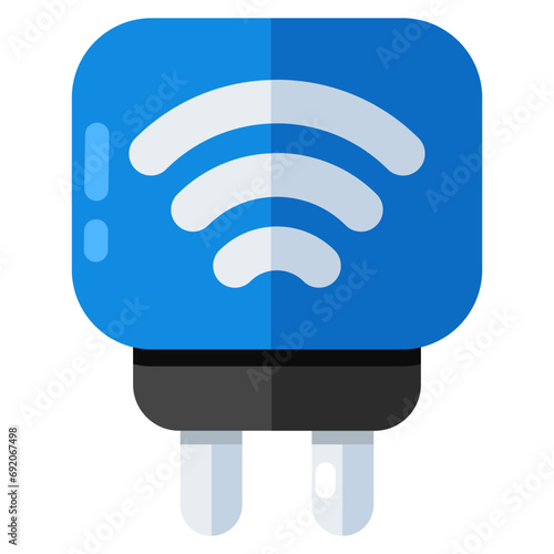 A unique design icon of smart adapter 