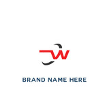W letter logo, Letter W logo, B letter icon Design with black background. Luxury W letter 
