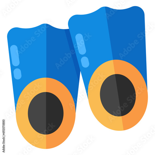 Premium download icon of scuba fins