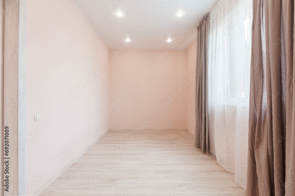 Fototapeta premium unfurnished house or apartment in bright colors