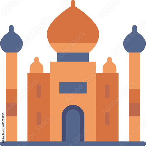 taj mahal vector design .svg