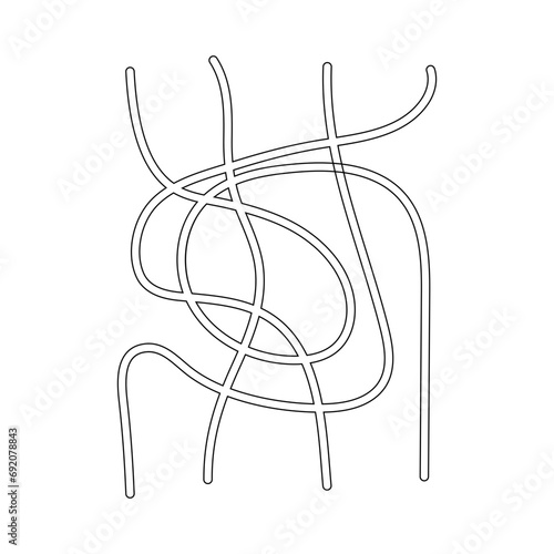 Simple Maze Element For Kids