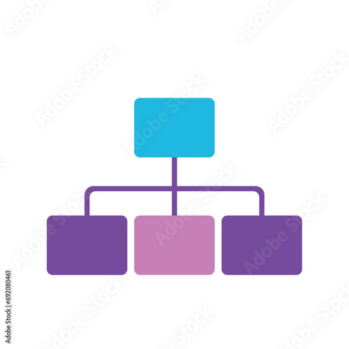 Business graph icon Vector