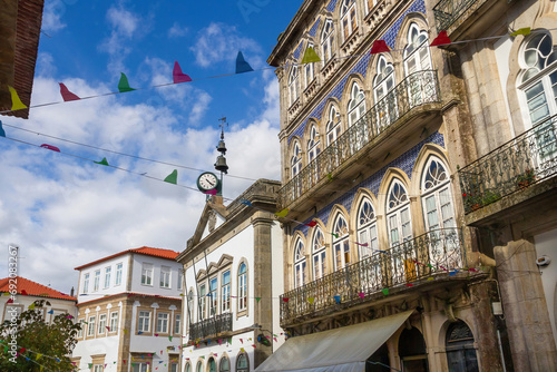 Detail of city of Valença in Portugal