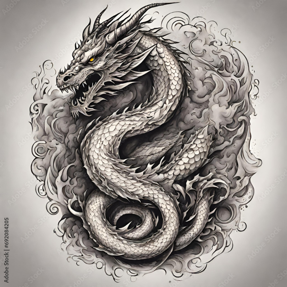 tattoo illustration, generative AI tattoo illustration, generative AI