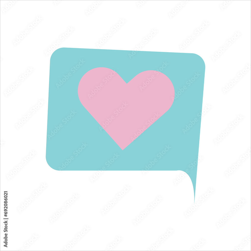 Like with heart sticker. Best for prints, posters, cards, stickers and web design.