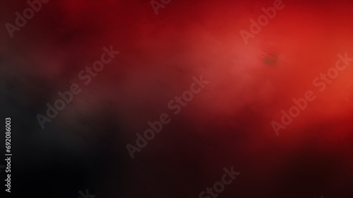 A hauntingly beautiful and mysterious scene emerges from the red and black background, shrouded in a thick fog and drenched in vibrant maroon hues, creating a dreamy and abstract world of colorfulnes