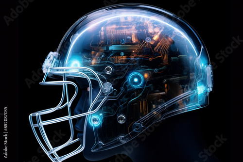 american football helmet #692087035