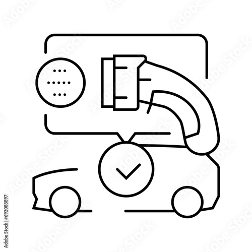 plug compatibility electric line icon vector. plug compatibility electric sign. isolated contour symbol black illustration