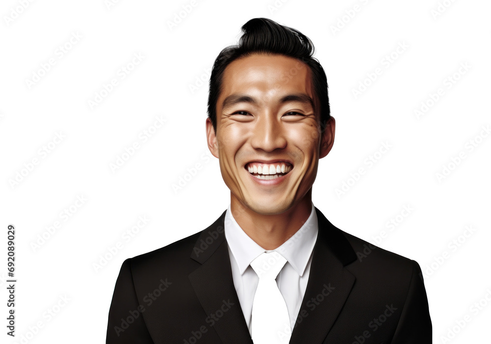 Asian Businessman Radiating Confidence and Style Asian Businessman Radiating Confidence and Style