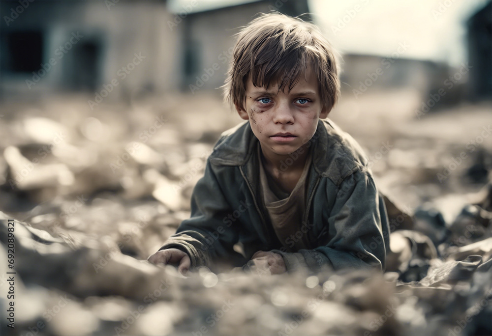 Infanzia in Crisi- Le Dure Realtà di Guerra e Senza Dimora Infanzia in Crisi- Le Dure Realtà di Guerra e Senza Dimora