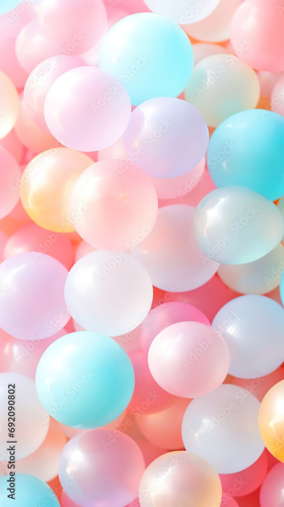Colorful balloons background - obrazy, fototapety, plakaty 