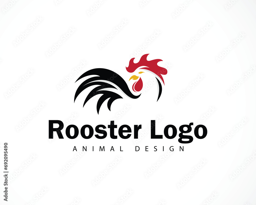 rooster logo creative animal design farm food business rooster logo creative animal design farm food business