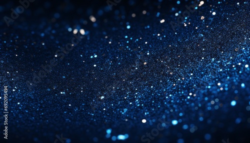 Stunning image mesmerizing blue gradient blends seamlessly with sparkling silver glitter texture photo
