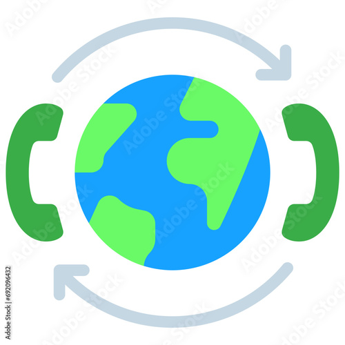 International Phone Call Icon