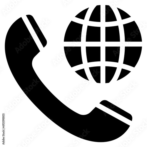 Phone With Internet Icon