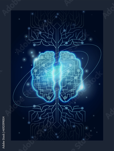 Latest technology and science vector concept