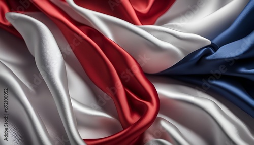 folds of red white and blue satin, flag, banner, bunting