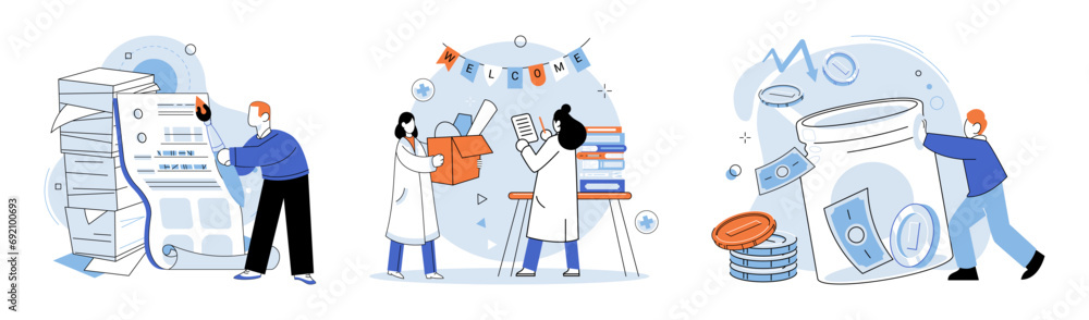 Business chaos. Vector illustration. The business chaos metaphor emphasizes significance prioritizing tasks and managing workload effectively Implementing organizational tools and systems chelp Business chaos. Vector illustration. The business chaos metaphor emphasizes significance prioritizing tasks and managing workload effectively Implementing organizational tools and systems chelp