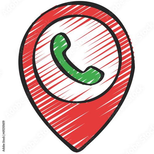 Phone Call Location Icon