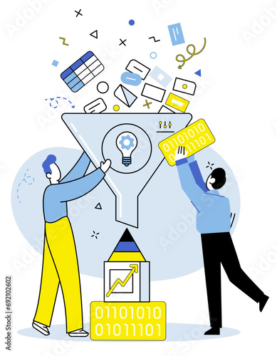 Market analysis vector illustration. A comprehensive market analysis report offers valuable insights into market trends, competition, and financial performance Financial analysis is necessary