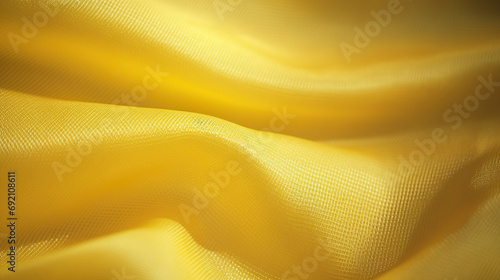 Yellow fabric texture background. Generative Ai