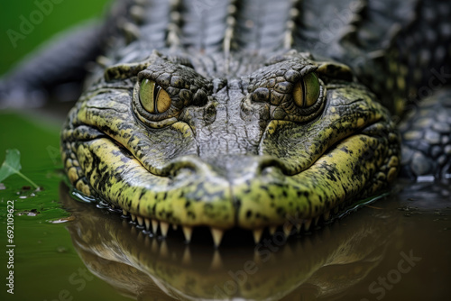 Alligator in its natural habitat