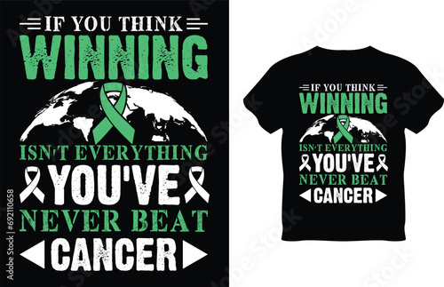 Vector in a world where be anything be kind breast cancer awareness t-shirt design premium vector