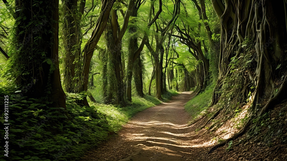 Fototapeta premium Tress in the forest UHD wallpaper