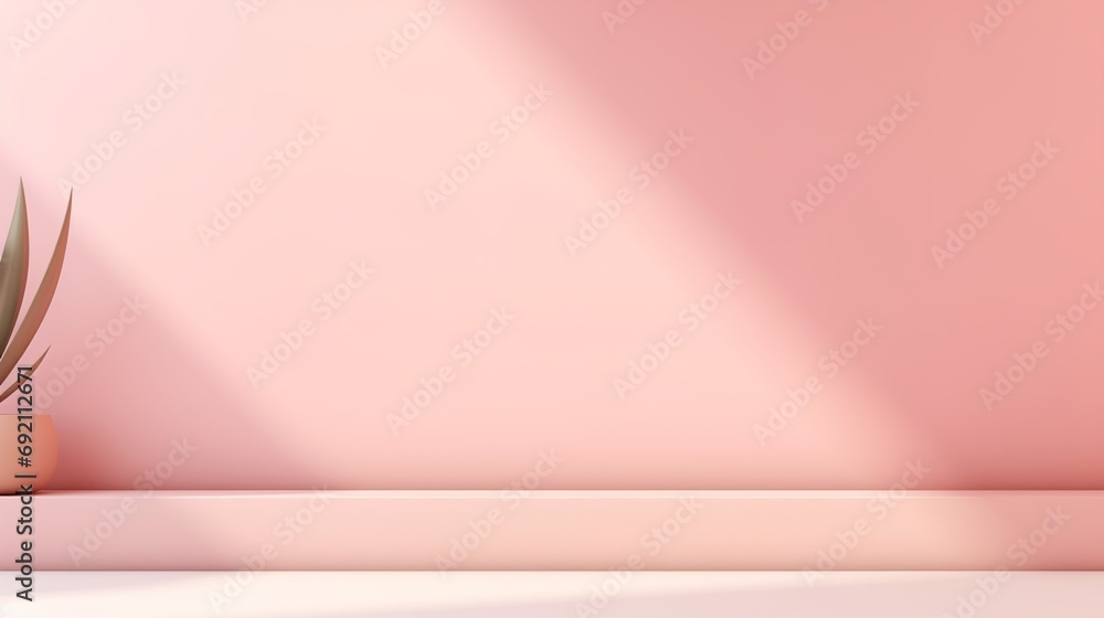 Minimalistic abstract simple light blue background for product presentation with sunny light and intricate shadow on wall.illustration Minimalistic abstract simple light blue background for product presentation with sunny light and intricate shadow on wall.illustration