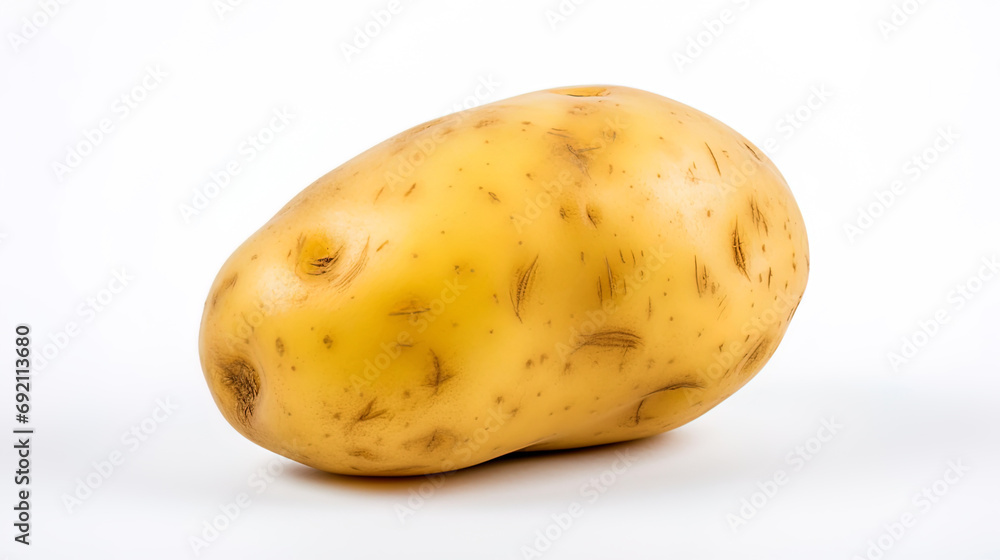 Potato in isolation on a white background Potato in isolation on a white background