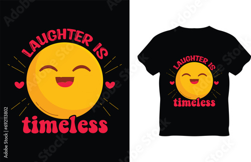 World smile day typography t-shirt design photo