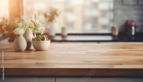 modern wooden counter top by the living room wooden