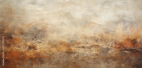 A textured wash of earthy colors, reminiscent of natural landscapes and textures. photo