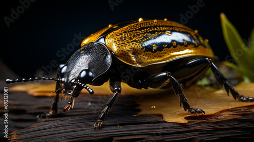 Beautiful nature macro insect of Darkling beetle Eucyrtus cf. pretiosus  © Awais05