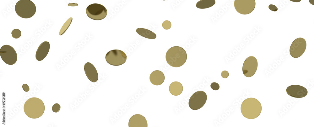 Mesmeric Moments: Mesmeric 3D Illustration Depicting Mesmerizing Gold Confetti Mesmeric Moments: Mesmeric 3D Illustration Depicting Mesmerizing Gold Confetti