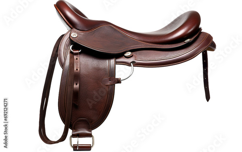 Endurance Cute Riding Saddle Isolated on Transparent Background PNG.