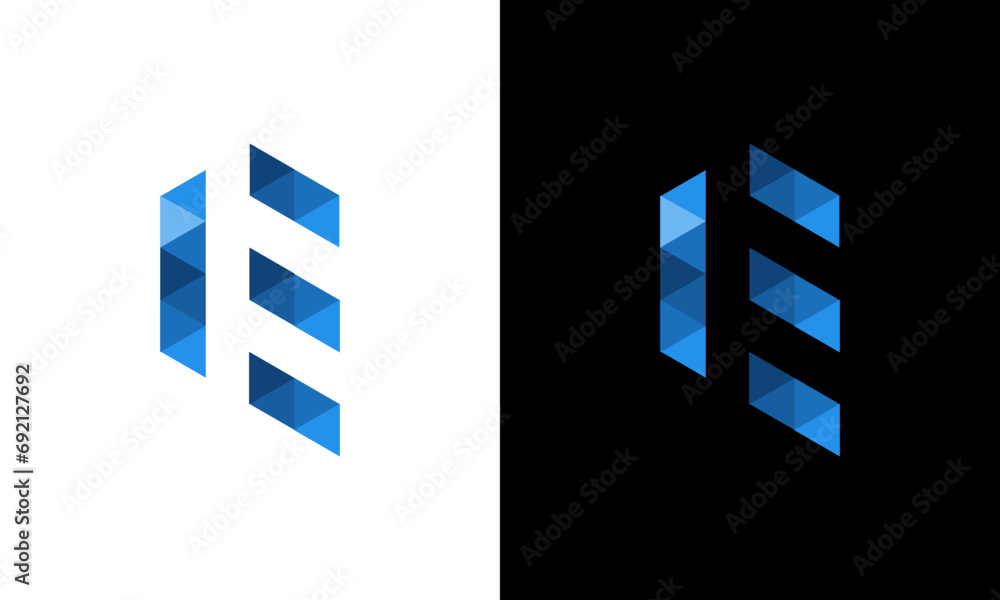 initial e geometry logo design vector Very suitable for use in business consulting and technology companies initial e geometry logo design vector Very suitable for use in business consulting and technology companies