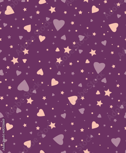 seamless background with hearts