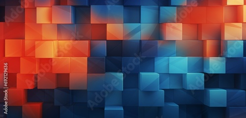 Background for Color Trends. Abstract geometric background in orange and blue.
