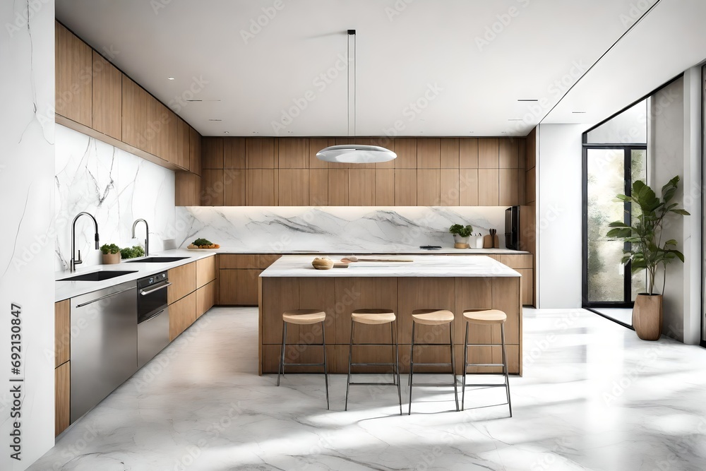 Fototapeta premium modern kitchen interior