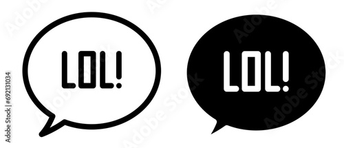 Chat bubble lol icon