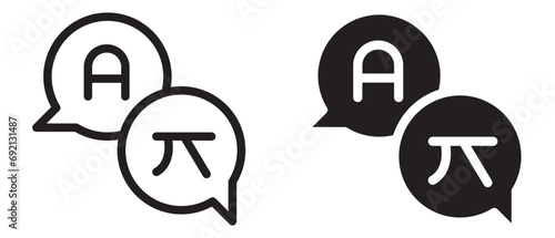 Language translate icon