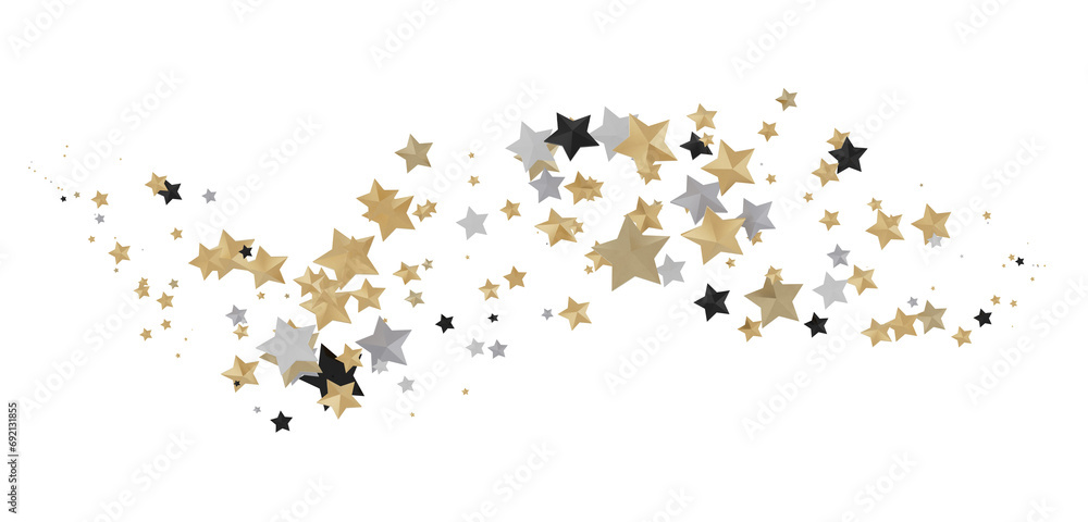 Golden Dreamscapes: Step Into a 3D Rainfall of Gleaming Stars Golden Dreamscapes: Step Into a 3D Rainfall of Gleaming Stars