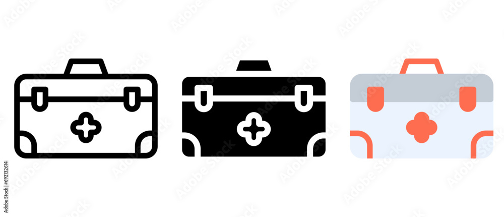 Medical kit icon Medical kit icon