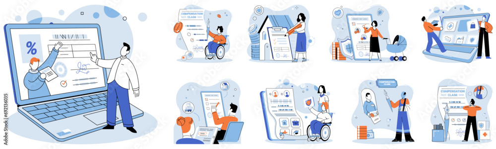 Insurance policy vector illustration. Protection services are financial guardians, standing watch over temple health Business is heartbeat safety, and insurance policy is rhythm assurance Insurance policy vector illustration. Protection services are financial guardians, standing watch over temple health Business is heartbeat safety, and insurance policy is rhythm assurance